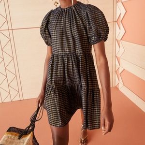 Ulla Johnson Dion Plaid Minidress Tiered Women 2